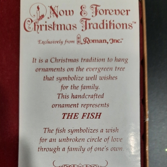 Vintage "Now & Forever Christmas Traditions" Ornament - Picture 3 of 6